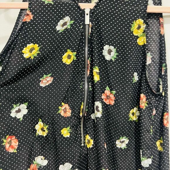 THE KOOPLES Womens 100% Silk Camellia Dots Tank Top Size Small S - Picture 8 of 12